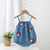 Body de Bebê de Verão Cogumelo Pequeno com Alças Cobertor de Fralda Fabricante Atacado Roupas para Meninos e Meninas Roupas Infantis