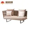 Mueble de exterior de ratán para ocio, sofá, cama de ratán para terraza de restaurante, mesa de café, cesta colgante simple y creativa, combinación de muebles pequeños para el hogar