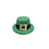 Nuevo Venta al por mayor al contado transfronteriza Diadema del Día de San Patricio Sombrero Verde Trébol Festival Irlandés Sombrero de Copa