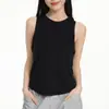 Regata de Yoga Soltinha de Secagem Rápida para Mulheres, Top Fino de Verão para Fitness de Secagem Rápida, Lindo Cover-Up de Proteção Solar nas Costas, Camisola Esportiva que Pode Ser Usada por Fora