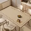 Jogo Americano para Mesa de Jantar Estilo Wabi-Sabi, Lavável, Impermeável, à Prova de Óleo, Resistente ao Calor, Toalha de Mesa de Centro, Luxo Leve, Sensação de Alta Qualidade, Jogo Americano Retangular