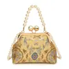 Nova bolsa de noite de temperamento transfronteiriço requintada estilo chinês bordado trabalho em miçangas bolsa de mão nova bolsa estilo chinês bolsa transversal feminina