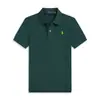 Camisa Polo para Hombre Transfronteriza Color Sólido Verano Bordada Ralph Lauren Manga Corta Casual con Bordado de Pequeño Caballo
