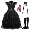 Miércoles conjunto de collar de corona para niños Adams cos vestido negro una generación de accesorios tamaño