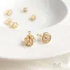 Colgante Inteligente de Corona de Zircón de Oro Relleno de Oro de 14K Chapado en Oro Real Cobre Accesorios para Conservar el Color Hechos a Mano DIY Joyería para las Orejas Colgante para Pulsera