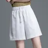 Shorts Jacquard Estilo Chinês Tendência e Versátil, Corte Evasê, Pernas Largas, Novidade Primavera/Verão 2026, Cintura Alta Elástica, Modelador