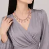Accesorios Hanfu collar de borla de perla artificial collar suave cuello estilo antiguo accesorios simples de hada estilo Ming Song Tang