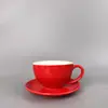 Taza de Porcelana de Boca Ancha de Color para Latte de 220 ml/8.5 oz con Platillo OEM
