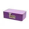 Caja de hierro rectangular con tapa abatible y cerradura para almacenamiento, caja de hierro de almacenamiento, caja ciega con cerradura de combinación, caja de hojalata, fábrica de comercio exterior