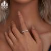 Anillo Aifule de perla natural de lujo ligero para combinar con todo, plata esterlina s925 chapado en platino, pulsera de anillo simple, joyería para mujer