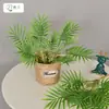 Plantas verdes artificiales, bambú y hojas de palma para decoración del hogar, decoración de interiores, arreglos florales y accesorios de jardinería, hojas artificiales de palma areca