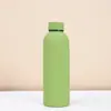 Botella de Acero Inoxidable 304 de Cuello Recto y Boca Pequeña Estilo Americano Transfronteriza Botella de Agua Deportiva al Vacío Termo para Coche Montado en Exteriores Botella de Agua Venta al por Mayor