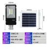 Luminária Pública Solar à Prova d'Água para Exterior Ultra Brilhante Alta Potência Controle Inteligente de Luz Iluminação de Estrada Poste Alto Iluminação de Engenharia
