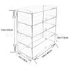 Caja de exhibición acrílica para pastelería de 3 bandejas, comercial, para mostrador, de panadería, transfronteriza preferida Amazon