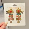 Pinza para el pelo de niña pequeña León Danzante Hanfu Borla Año Nuevo Accesorio para el pelo Peluca Princesa Lazo Adorno para el pelo Pinza para el pelo de niños