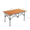 Mesa plegable personalizada para uso en exteriores, portátil para acampar, hacer barbacoas, montar puestos, mercados nocturnos, fácil de almacenar, mesa plegable tipo rollo de huevo para exteriores