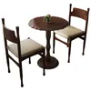 Mesa y silla de cafetería vintage combinadas, silla de tienda de postres y repostería, tienda de té con leche, restaurante americano occidental, mesa de madera maciza comercial