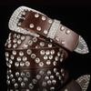 Venta directa de fábrica versión coreana de cinturón de mujer con pedrería Blanco con Diamante de cuero para mujer con Diamante completo de Diamante Cinturón de mujer con Diamante