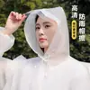 Impermeable de EVA con capucha, desechable, largo, de cuerpo completo, a prueba de lluvia, a prueba de viento, engrosado, portátil, adecuado para conciertos, montañismo y viajes