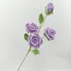 2026 Novo Modelo Flores Artificiais de Lã Crochê Produtos Acabados Buquê de Rosas Barbie Multicabeça Produtos Acabados em Crochê Feitos à Mão
