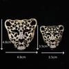 Nueva cabeza de leopardo acrílica con diamantes, accesorios de aleación para bricolaje, funda para teléfono móvil, decoración de salida de aire de coche, hebilla de material