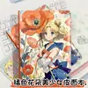 Flor de Laranjeira Menina Bonita Caderno de Couro A5 Novo Caderno de Anime Bloco de Notas de Alto Valor Diário Pintado