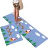Tapete de cocina fresco de estilo americano, manta de noche, alfombra larga, tapete para puerta de entrada, tapete de corte completo, exportación transfronteriza