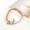 Pulsera de cola de pez nueva y moderna para mujer, pulsera de verano dulce con piedra irregular de nicho de lujo ligero, joyería de pulsera de amistad