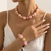 Sz1029 Collar de cuentas transfronterizo europeo y americano, Cadena para clavícula de nicho de lujo ligero, Conjunto de joyería de moda y versátil para mujer