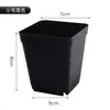 Macetas de Plástico Grueso de Colores para Suculentas, Macetas Pequeñas para Suculentas, Macetas Cuadradas Pequeñas, Bandejas, Macetas Cuadradas de Colores, Macetas Cuadradas Negras Grandes y Pequeñas