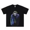 Camiseta de Manga Corta con Cuello Redondo Estampada Transpirable Color Oscuro de la Nueva Marca de Moda Lanhai para Hombre Primavera y Verano 2025 para Hombres y Mujeres