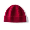 Venta al por mayor de fábrica Cachemira Transfronterizo Otoño e Invierno Estilo Nuevo Gorro de Punto a Cuadros Engrosado Gorro de Punto Cálido de Moda con Borde Enrollado