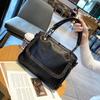 Bolsa de Mão com Pedras de Diamante Modelo Novo 2026 para Mulheres, Bolsa Transversal Versátil de Couro Macio, Bolsa de Ombro Dupla Simples Casual de Grande Capacidade