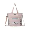 Nueva Bolsa Escolar Linda de Gran Capacidad Estilo Coreano Bolso de Hombro Único para Clase y Tutoría Bolsa de Estudio para Niñas Bolso Cruzado de Dibujos Animados