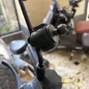 Soporte para Teléfono con Espejo Retrovisor en Forma de Diamante para Vehículo Eléctrico, Ciclismo, Navegación, Motocicleta, Scooter, Montaje Especial de Varilla Delgada