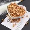 Pérola de Imitação ABS 6mm Alto Brilho Colorida Furo Reto Contas Soltas DIY Pulseira Colar Artesanal Material para Miçangas Acessórios