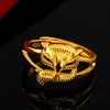 Novos Acessórios: Anel de Raposa Banhado a Ouro em Latão, Anel Ajustável de Raposa Dourado Areia Vietnamita Vintage, Presente de Casamento para Mulheres