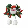Novo Grampo de Cabelo Laço de Natal Crianças Bola Branca de Cabelo Papai Noel Rena Sino Grampo de Cabelo Adorno de Festa para Mulheres