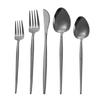 Cuchara de café de mesa sencilla estilo ins de acero inoxidable 304, cuchillo y tenedor para comida occidental, cuchara espejo, cuchillo y tenedor, juego de vajilla al por mayor