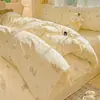 2026 Nuevo Juego de Cama de Cuatro Piezas 100% Algodón Sábana de Cama de Algodón Completa Funda Nórdica Estilo Fresco Juego de Cama de Tres Piezas para Dormitorio de Estudiante
