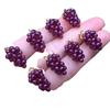 Garneta Diente de Dragón Morada Tejida Colgante Pequeño de Uva Accesorio para Joyería DIY Colgante