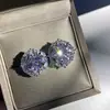 Anillo de lujo Seiko Versa huevo de paloma 3 Quilates mujer drenaje en vivo chapado en oro de 18K punto brillante una generación de cabello