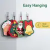 Toalla de mano navideña caricatura hombre mayor árbol de Navidad absorbente con cordón toalla pequeña transfronteriza se puede personalizar en lotes pequeños con imágenes