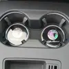Directo de fábrica almohadilla para taza de coche de silicona decoraciones para caja de almacenamiento de control central de coche posavasos de coche luminoso explosiones
