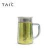 Copo Térmico Taic de Titânio Puro com Alça para Uso no Escritório e em Casa, Copo para Preparar Chá Masculino, 450ml Isolamento a Vácuo