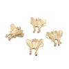 Accesorios de joyería para bricolaje, colgante de mariposa de doble cara de cobre puro, accesorios de fundición, accesorios de horquilla