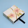 Caja Flotante Estilo Nacional Caja para Pulsera con Estampado en Relieve Caja de Empaque para Joyería de Pulsera y Broche Caja Flotante Floral para Joyería