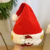 Gorro de Navidad niños adulto lindo creativo sombrero de Papá Noel decoración actividad atmósfera sombrero de muñeco de nieve de peluche festival