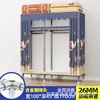 Guarda-roupa de aço de porta dupla extra-espesso, guarda-roupa simples, guarda-roupa de quarto extra-grande estilo chinês, guarda-roupa de cabeceira, armário de armazenamento e organização