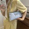 Bolso de Mano con Lazo para Mujer 2024 Nuevo de Moda Estilo Coreano Color Sólido Bolso de Axila Estilo Occidental Bolso Cruzado Textivo